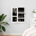Sieradenkast wandmontage 30x8,5x67 cm wit