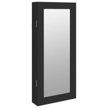 Sieradenkast Met Spiegel Wandgemonteerd 30X8,5X67 Cm Zwart