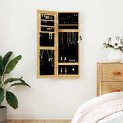 Sieradenkast met spiegel 30x8,5x90 cm wit