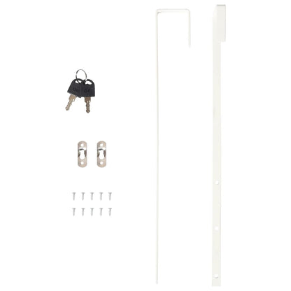 Sieradenkast met spiegel wandgemonteerd 30x8,5x106 cm zwart