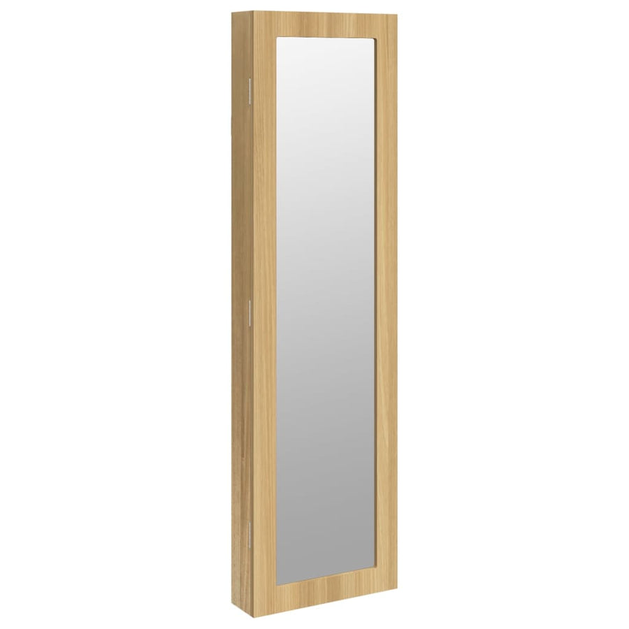 Sieradenkast met spiegel wandgemonteerd 30x8,5x106 cm