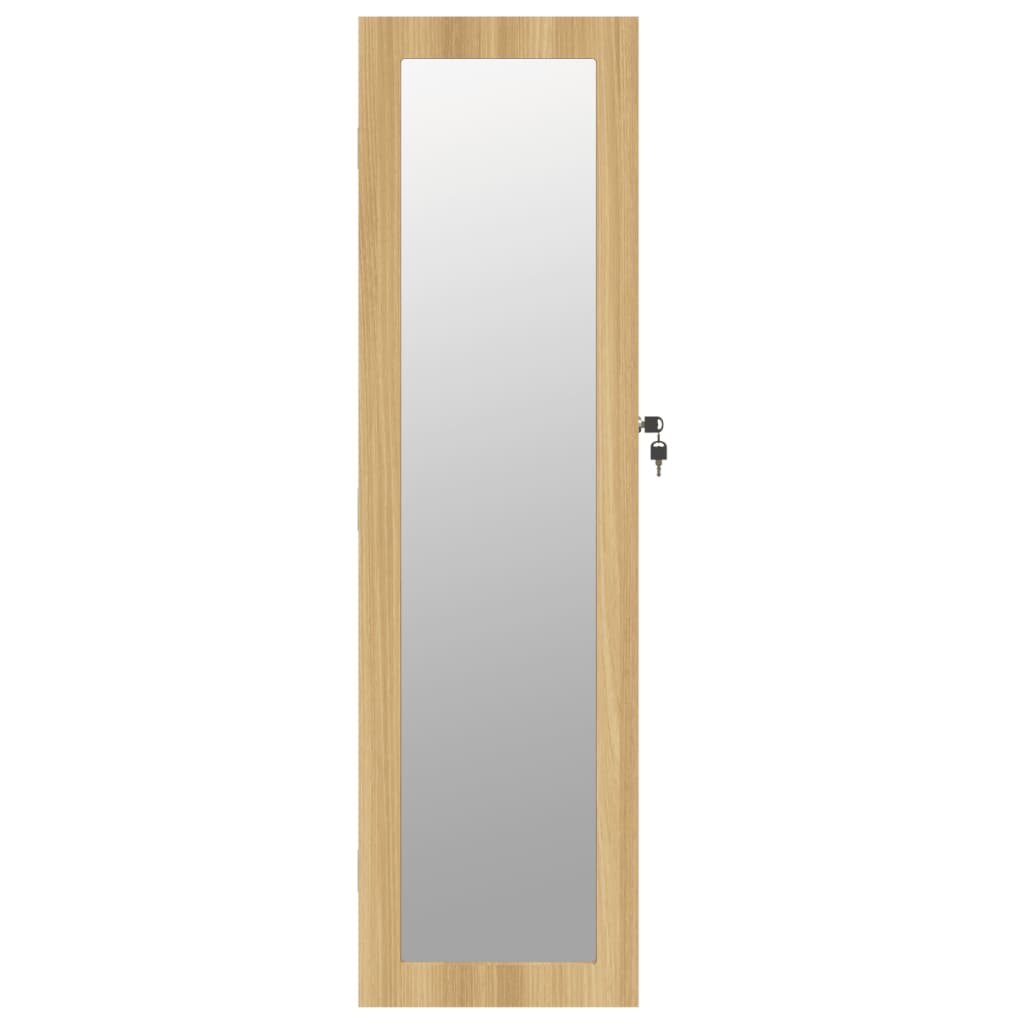 Sieradenkast met spiegel wandgemonteerd 30x8,5x106 cm