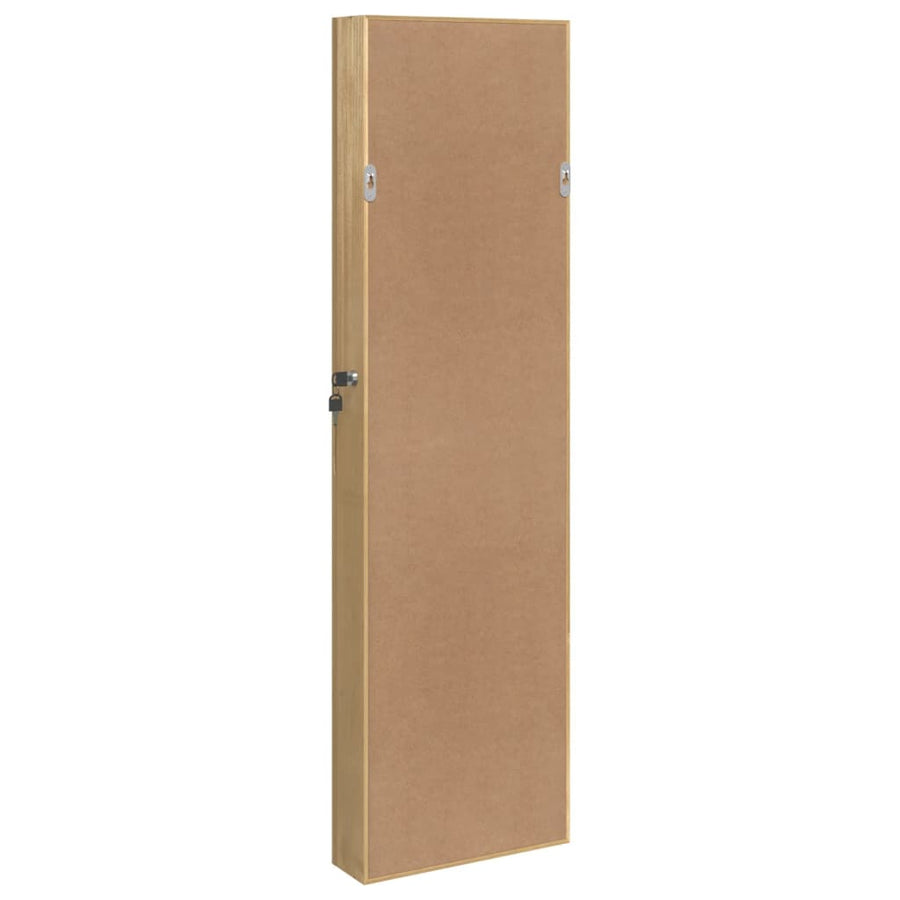 Sieradenkast met spiegel wandgemonteerd 30x8,5x106 cm