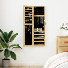 Sieradenkast met spiegel wandgemonteerd 30x8,5x106 cm