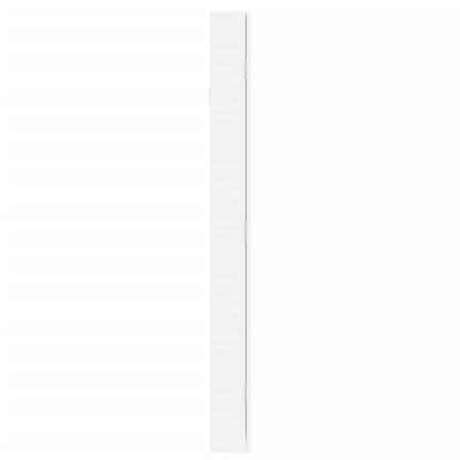 Sieradenkast Met Spiegel Wandgemonteerd 37,5X10X106 Cm Wit