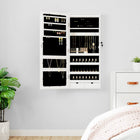 Sieradenkast wandmontage wit 37,5x10x90 cm
