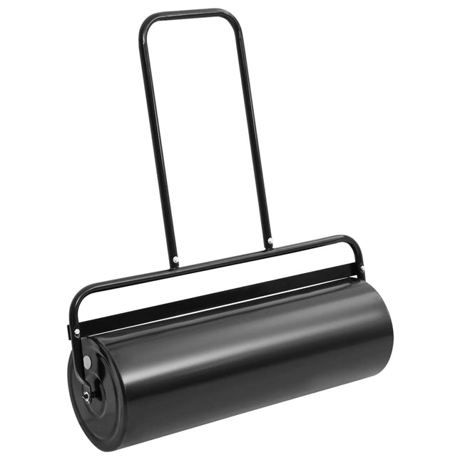 Gazonroller 63 L Ijzer En Staal Zwart Ø 30 x 90 cm Met handvat