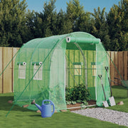Tuinkas 2x2x2 m groen staal PE