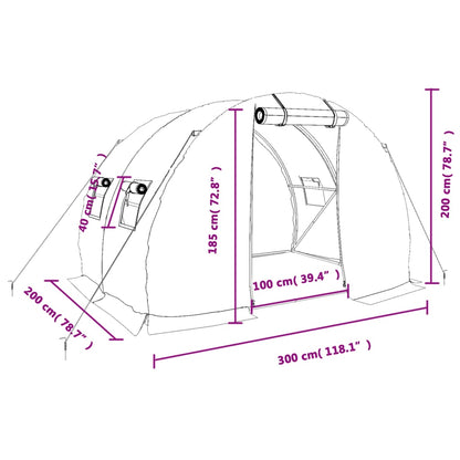 Tuinkas Met Stalen Frame 6 M² 3X2X2 M