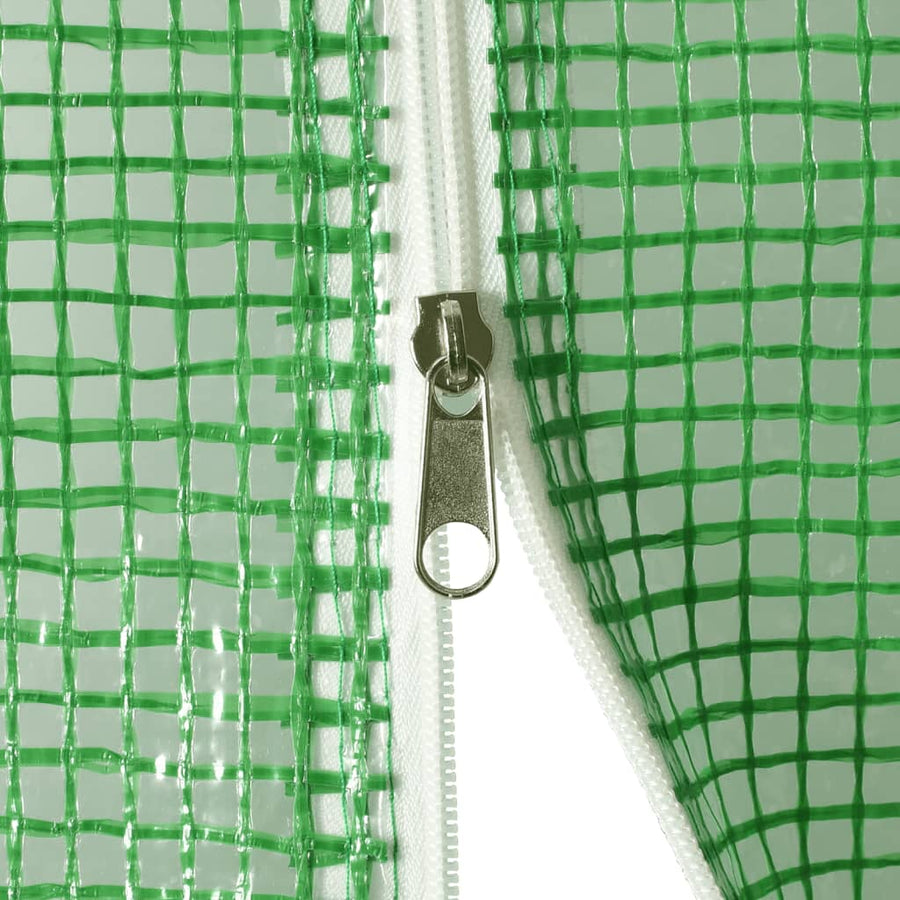 Tuinkas met stalen frame 12 m² 6x2x2,85 m 6 x 2 x 2.85 m Groen