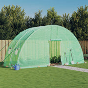 Tuinkas 6x2x2,85 m groen stalen frame