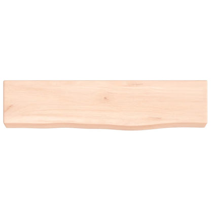Wandschap 40x10x4 cm onbehandeld massief eikenhout 40 x 10 x 4 cm