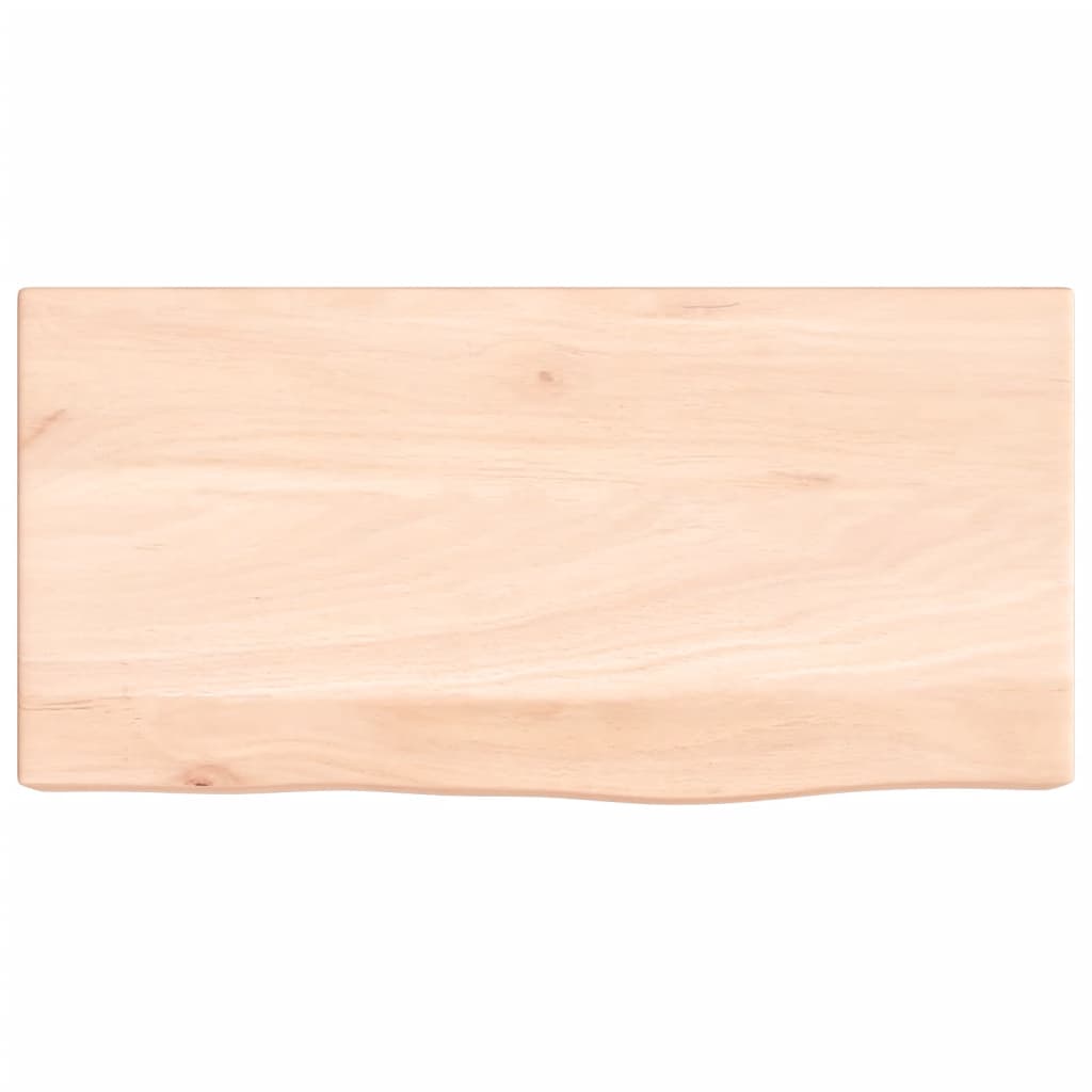 Wandschap 40x20x6 cm onbehandeld massief eikenhout 40 x 20 x 6 cm