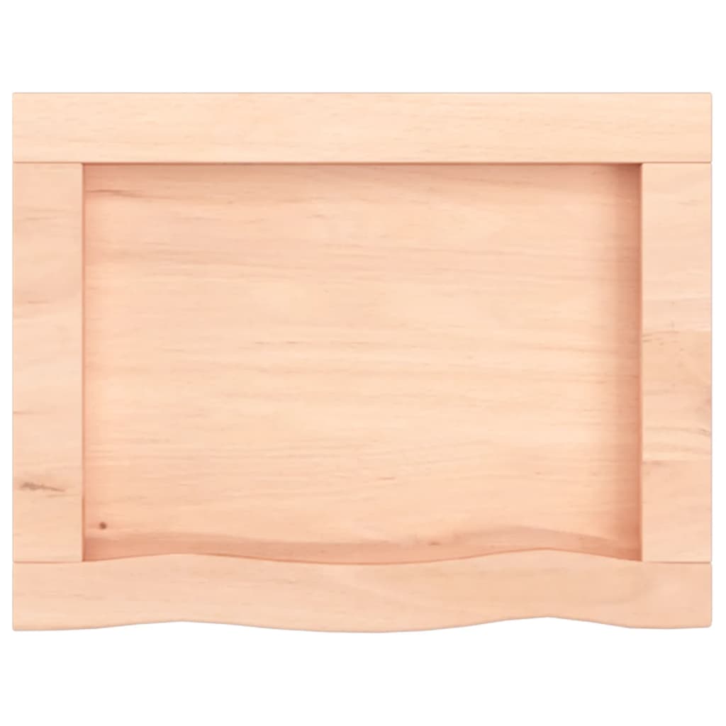 Wandschap 40x30x(2-4) cm onbehandeld massief eikenhout 40 x 30 x 4 cm