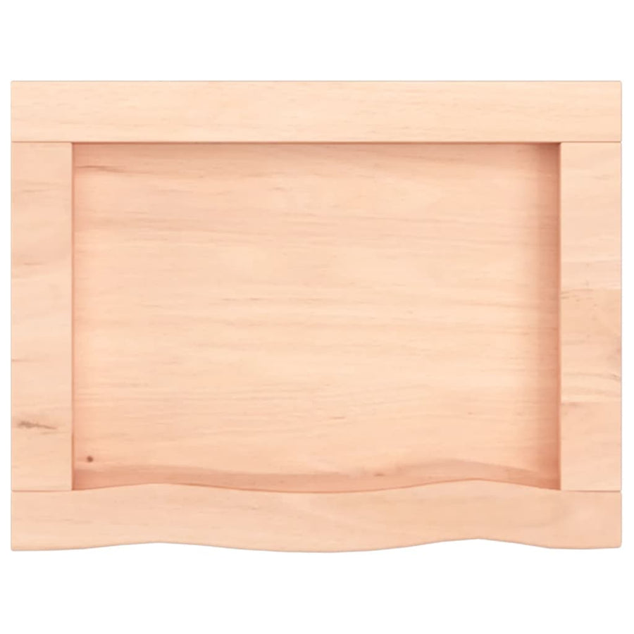 Wandschap 40x30x(2-4) cm onbehandeld massief eikenhout 40 x 30 x 4 cm