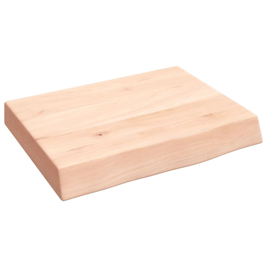 Wandschap 40x30x(2-6) cm onbehandeld massief eikenhout 40 x 30 x 6 cm