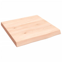 Wandschap 40x40x(2-4) cm onbehandeld massief eikenhout 40 x 40 x 4 cm