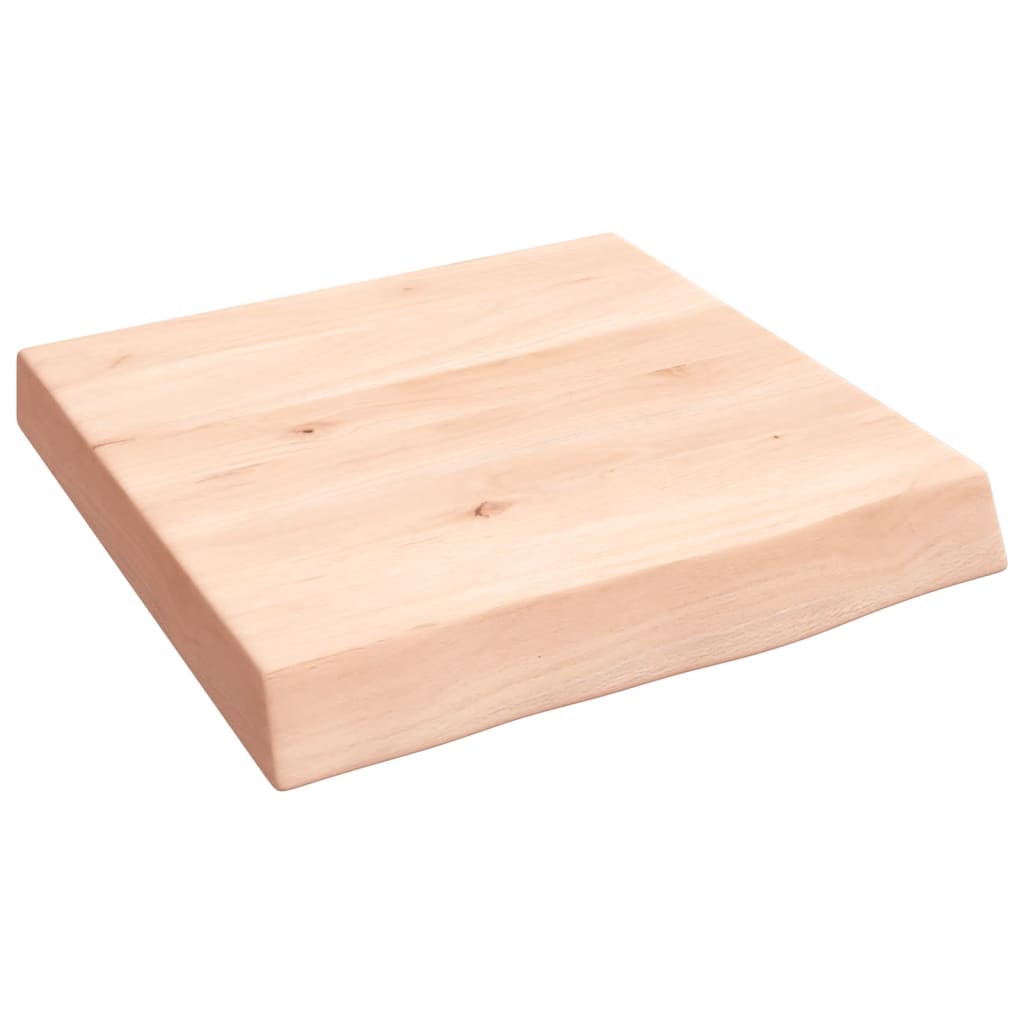 Wandschap 40x40x(2-6) cm onbehandeld massief eikenhout 40 x 40 x 6 cm