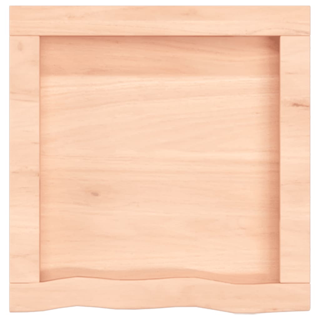 Wandschap 40x40x(2-6) cm onbehandeld massief eikenhout 40 x 40 x 6 cm