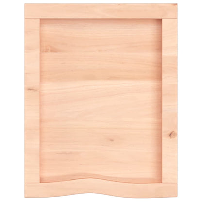 Wandschap 40x50x(2-4) cm onbehandeld massief eikenhout 40 x 50 x 4 cm