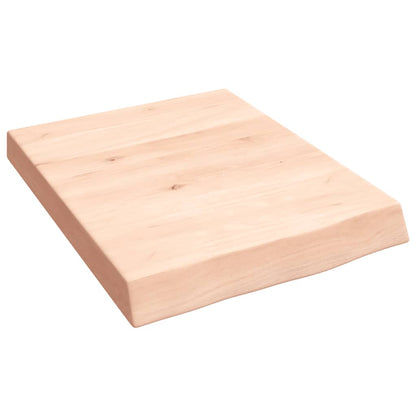 Wandschap 40x50x(2-6) cm onbehandeld massief eikenhout 40 x 50 x 6 cm