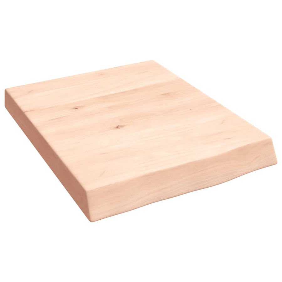 Wandschap 40x50x(2-6) cm onbehandeld massief eikenhout 40 x 50 x 6 cm