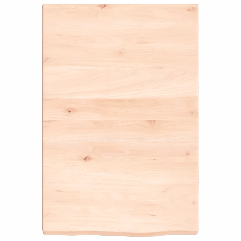 Wandschap 40x60x(2-4) cm onbehandeld massief eikenhout 40 x 60 x 4 cm
