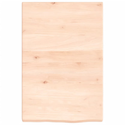 Wandschap 40x60x(2-4) cm onbehandeld massief eikenhout 40 x 60 x 4 cm