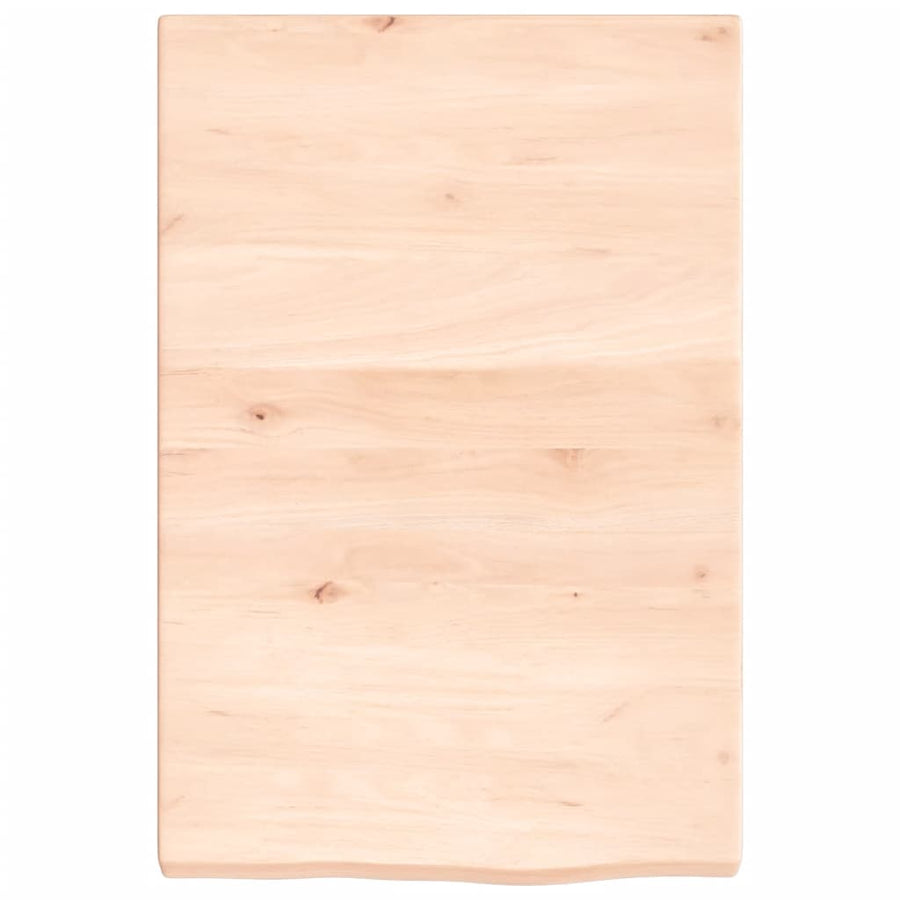 Wandschap 40x60x(2-4) cm onbehandeld massief eikenhout 40 x 60 x 4 cm