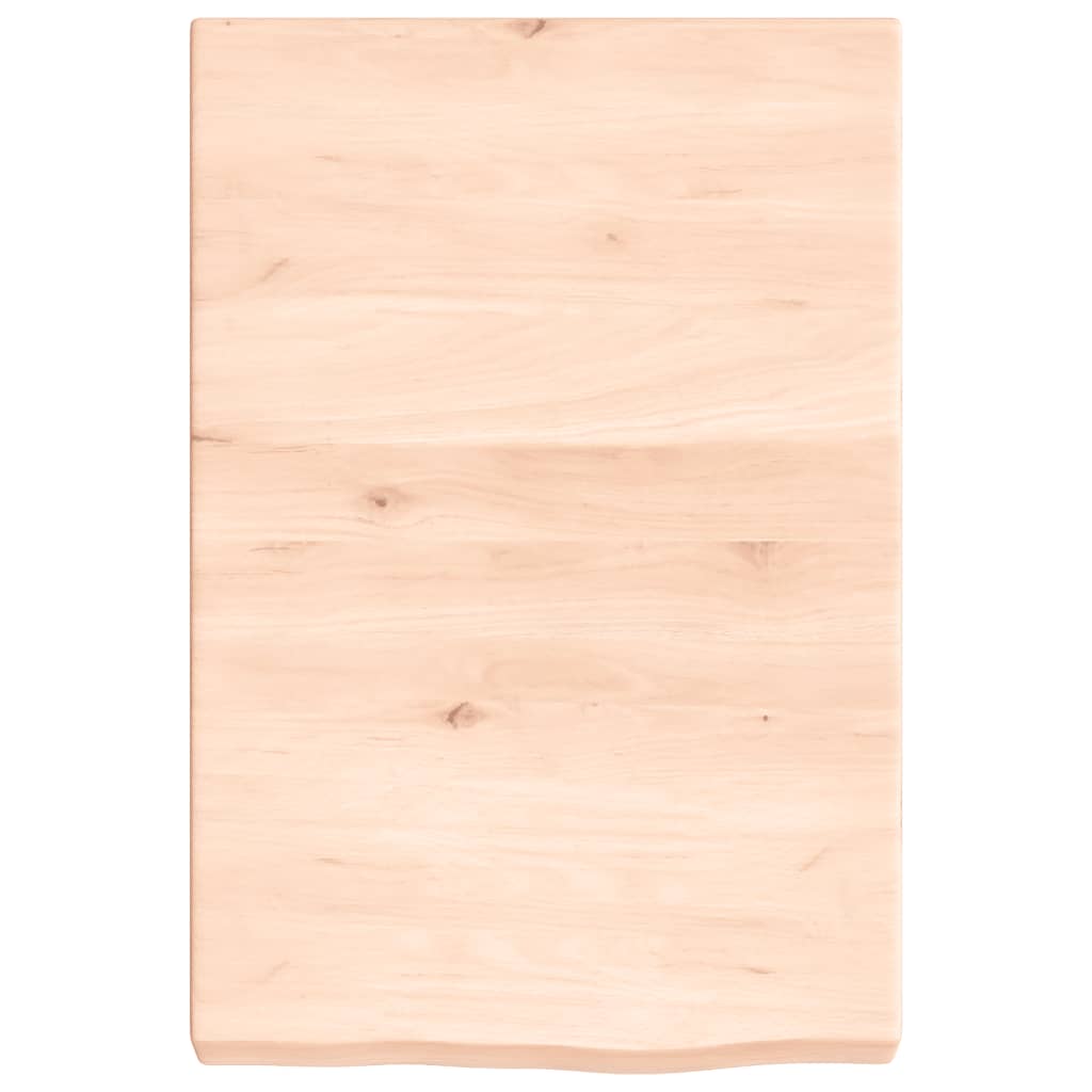 Wandschap 40x60x(2-6) cm onbehandeld massief eikenhout 40 x 60 x 6 cm
