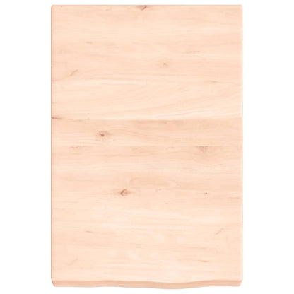 Wandschap 40x60x(2-6) cm onbehandeld massief eikenhout 40 x 60 x 6 cm