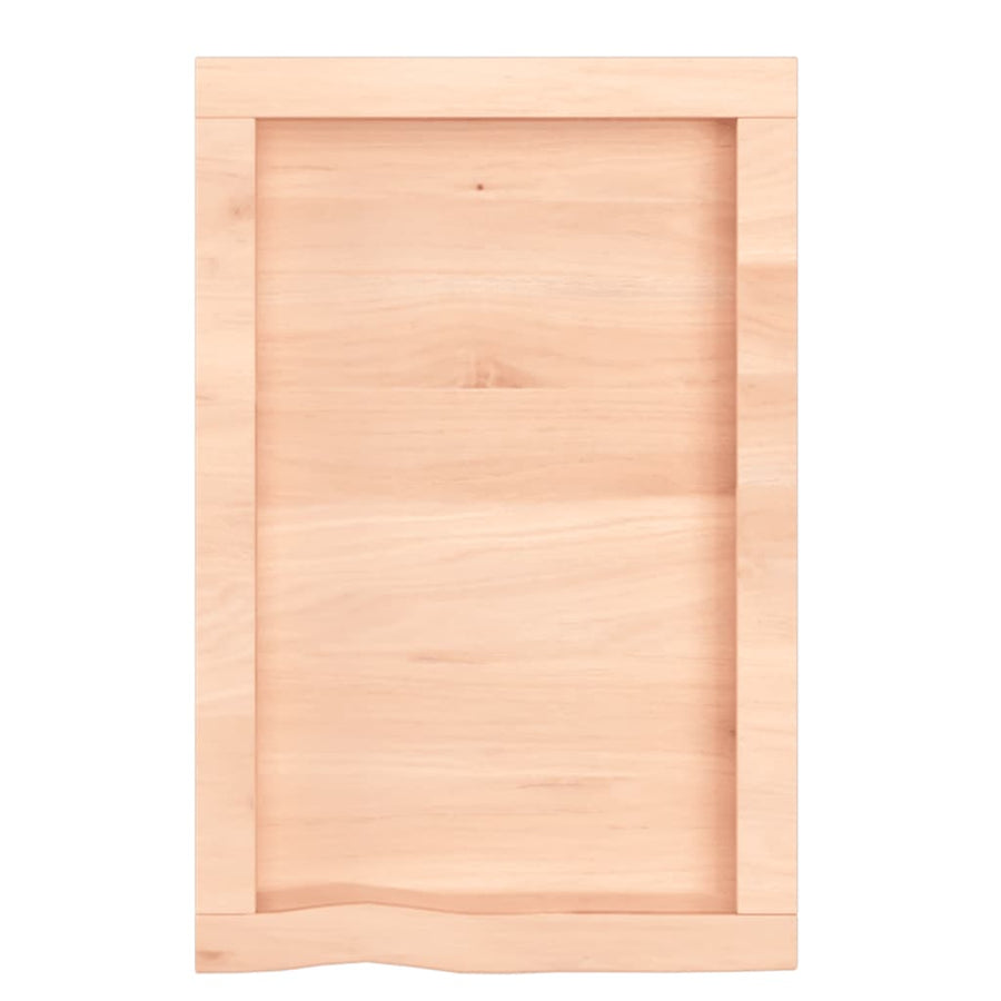 Wandschap 40x60x(2-6) cm onbehandeld massief eikenhout 40 x 60 x 6 cm