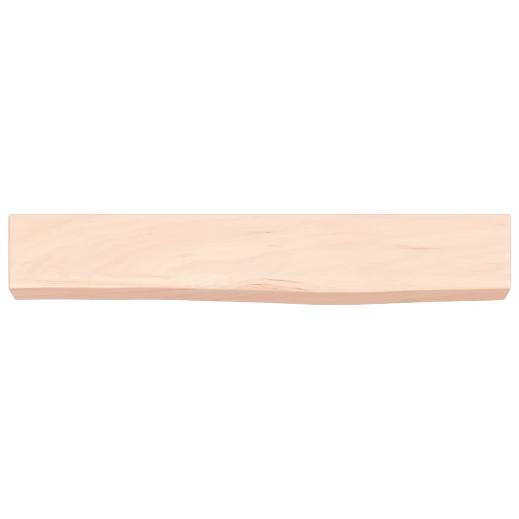 Wandschap 60x10x6 cm onbehandeld massief eikenhout 60 x 10 x 6 cm