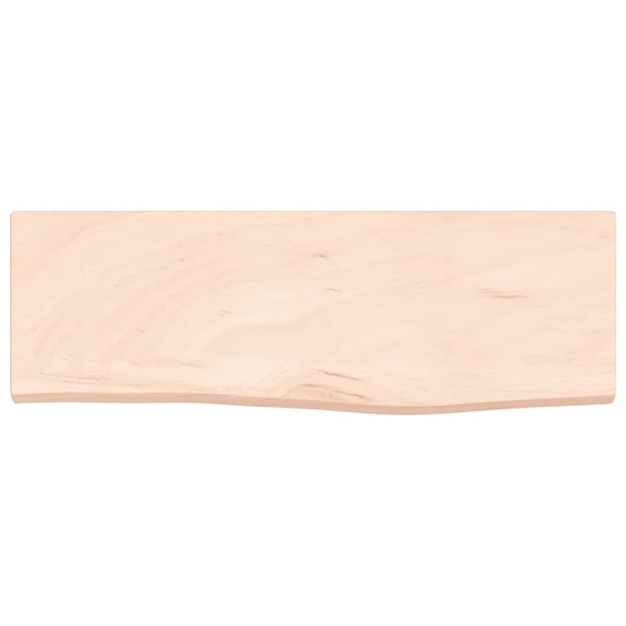 Wandschap 60X20X2 Cm Onbehandeld Massief Eikenhout