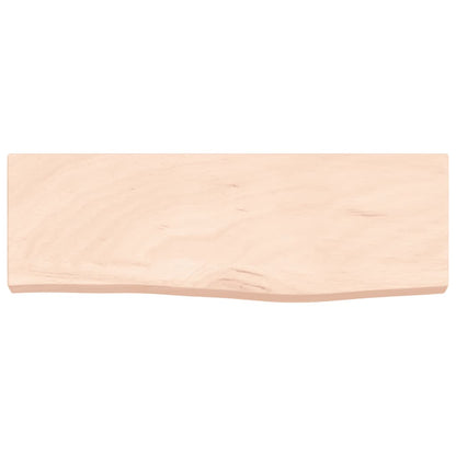 Wandschap 60X20X4 Cm Onbehandeld Massief Eikenhout Naturel 1 60 x 20 x 4 cm