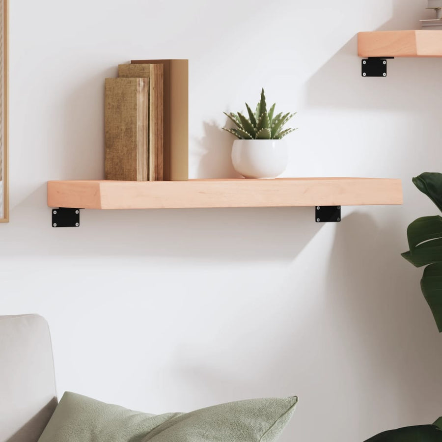 Wandschap 60x20x6 cm onbehandeld massief eikenhout 60 x 20 x 6 cm