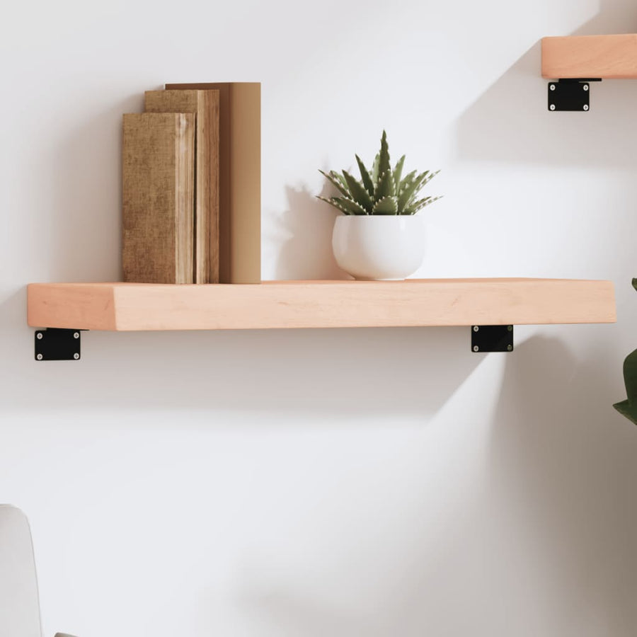 Wandschap 60x20x6 cm onbehandeld massief eikenhout 60 x 20 x 6 cm