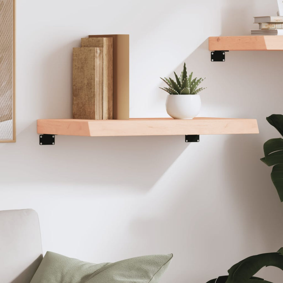 Wandschap 60x30x(2-6) cm onbehandeld massief eikenhout 60 x 30 x 6 cm