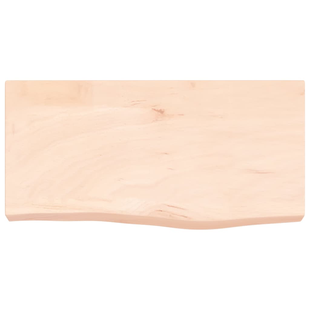 Wandschap 60x30x(2-6) cm onbehandeld massief eikenhout 60 x 30 x 6 cm
