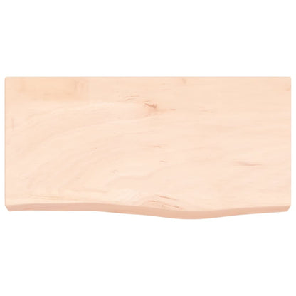 Wandschap 60x30x(2-6) cm onbehandeld massief eikenhout 60 x 30 x 6 cm