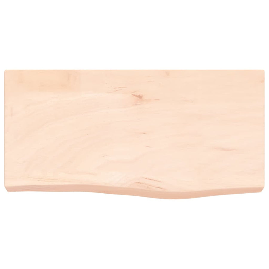 Wandschap 60x30x(2-6) cm onbehandeld massief eikenhout 60 x 30 x 6 cm
