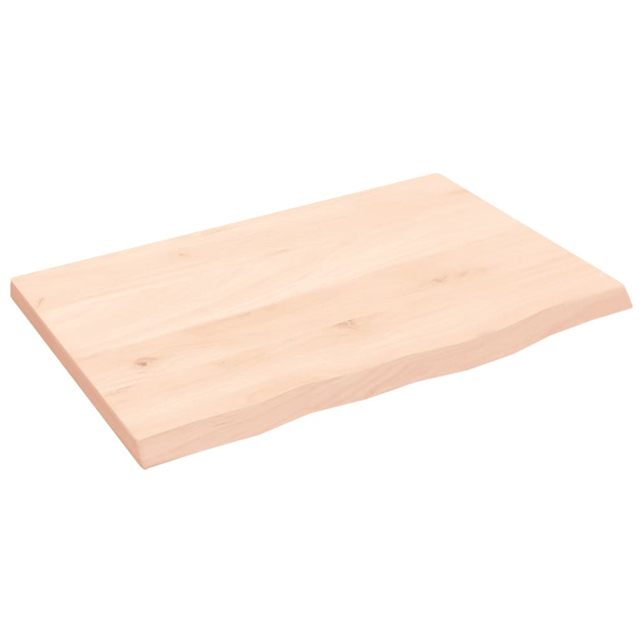 Wandschap 60x40x2 cm onbehandeld massief eikenhout 60 x 40 x 2 cm