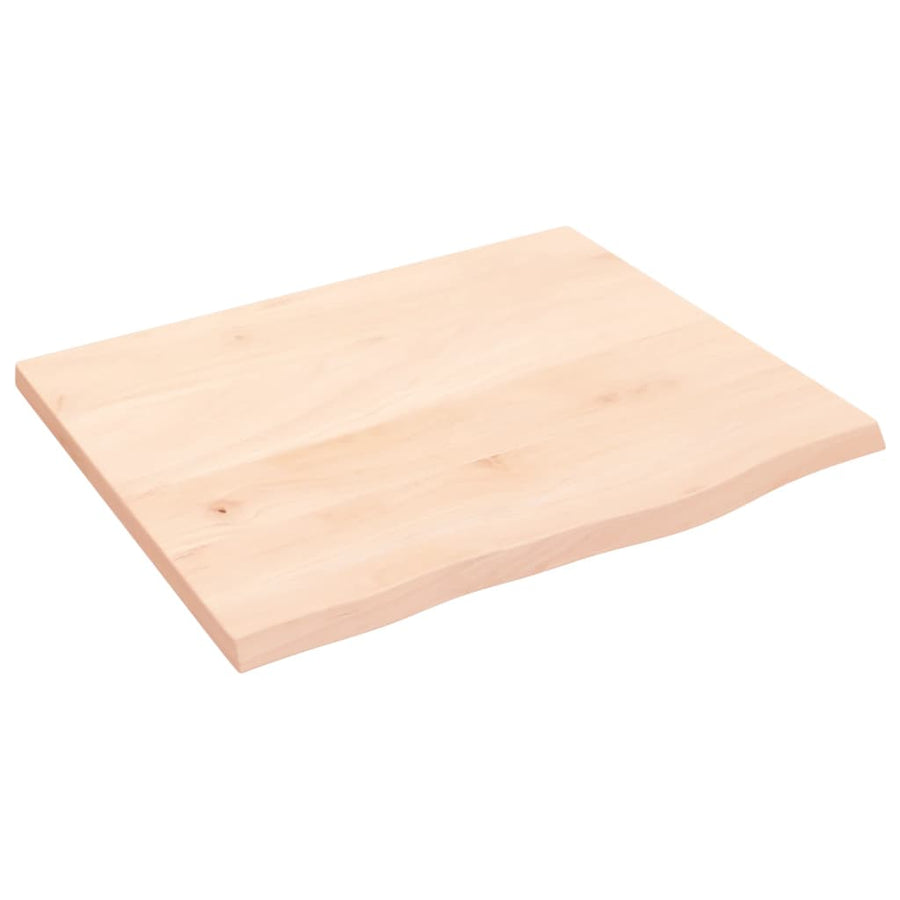 Wandschap 60x50x2 cm onbehandeld massief eikenhout 60 x 50 x 2 cm