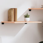 Wall shelf 60x50x2 cm untreated solid oak