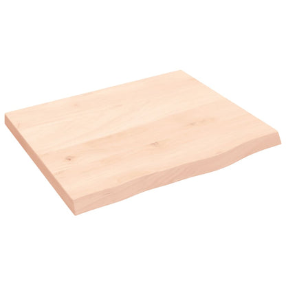 Wandschap 60x50x(2-4) cm onbehandeld massief eikenhout 60 x 50 x 4 cm