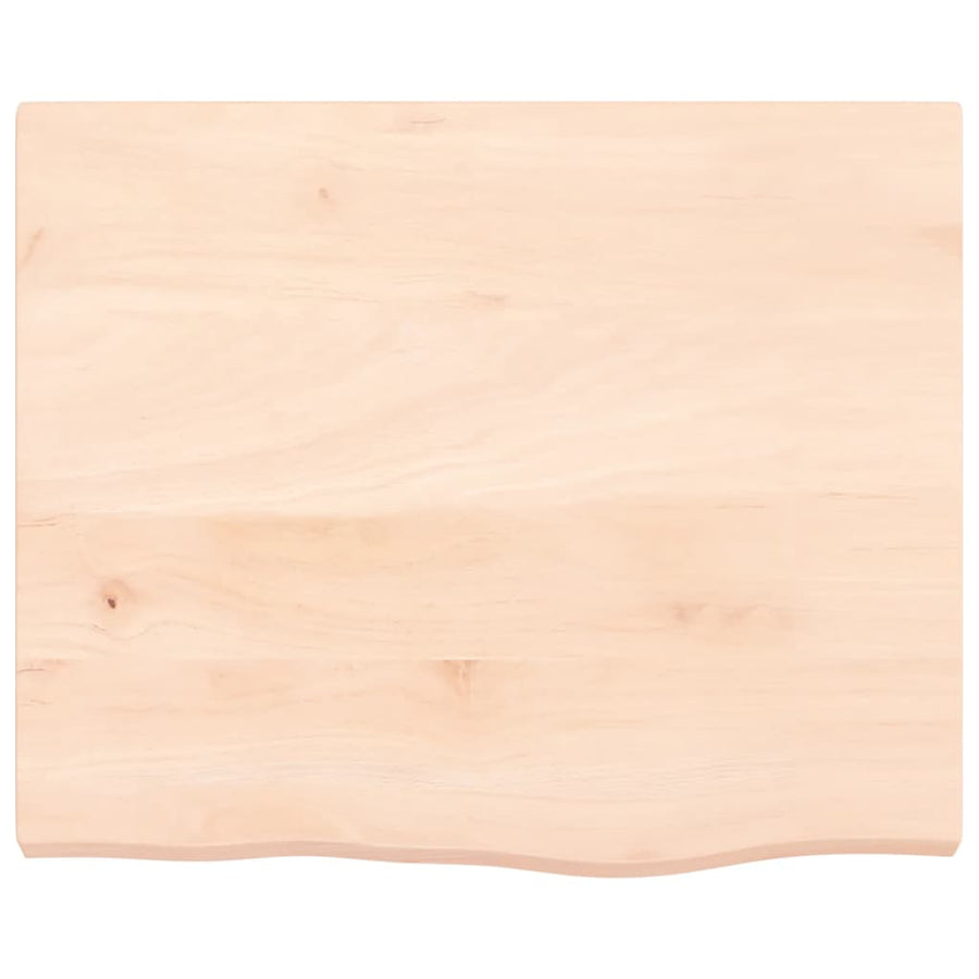 Wandschap 60x50x(2-4) cm onbehandeld massief eikenhout 60 x 50 x 4 cm