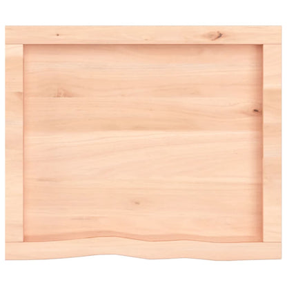 Wandschap 60x50x(2-6) cm onbehandeld massief eikenhout 60 x 50 x 6 cm