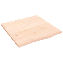 Wandschap 60x60x2 cm onbehandeld massief eikenhout 60 x 60 x 2 cm