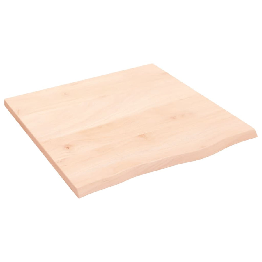 Wandschap 60x60x2 cm onbehandeld massief eikenhout 60 x 60 x 2 cm