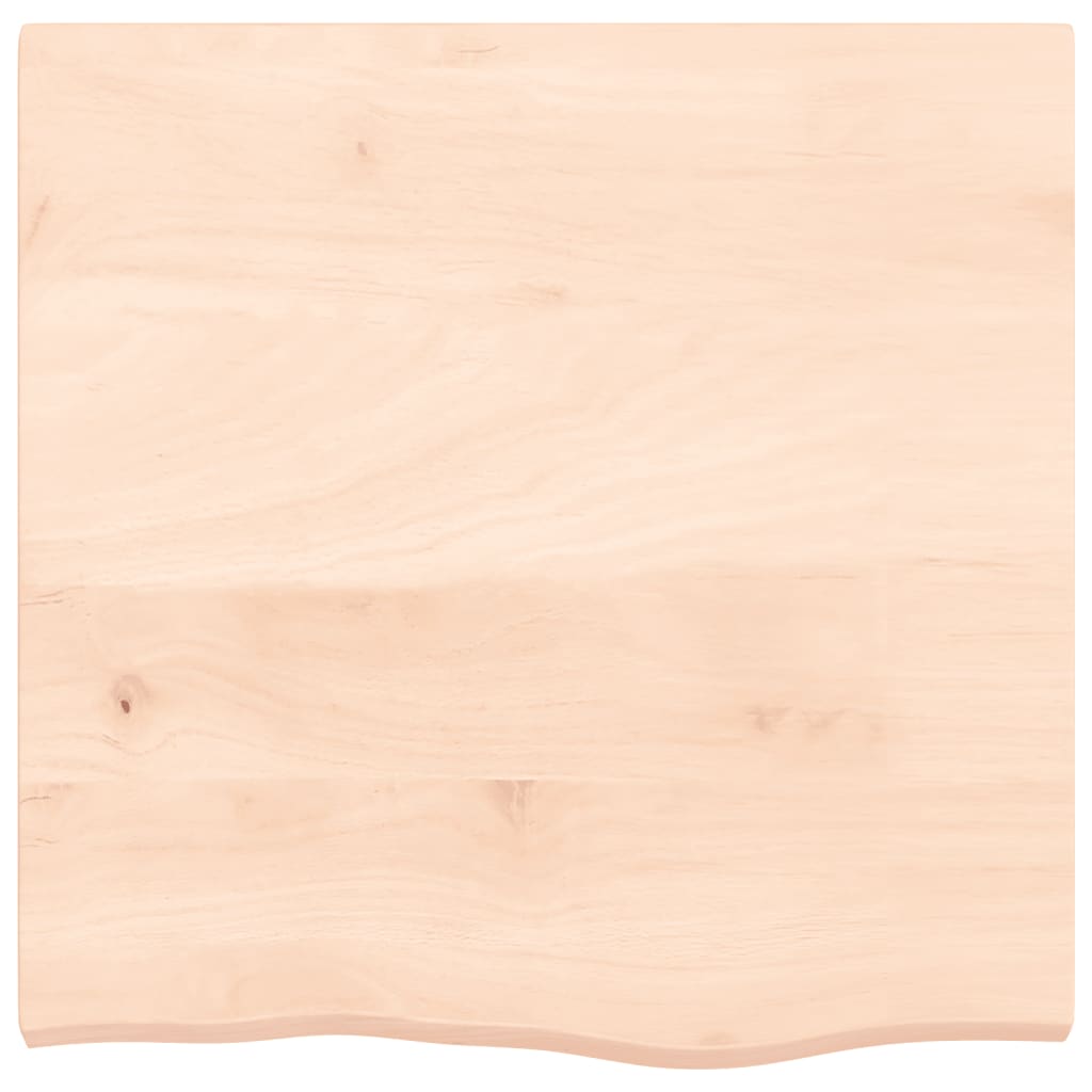 Wandschap 60x60x(2-4) cm onbehandeld massief eikenhout 60 x 60 x 4 cm